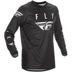 FLY RACING Fly Universal Jersey Black/White Lg - motoscamaralweb.com