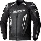 Chaqueta de cuero RST TracTech Evo 5 CE hombre - Negro / Blanco / Negro - motoscamaralweb.com