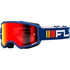 Gafas FLY RACING Zone - Navy / Blanco - Lente Red Mirror / Ahumado - motoscamaralweb.com
