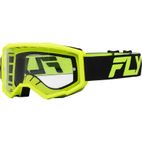 Gafas FLY RACING Focus - Negro / Hi-Vis - Lente Transparente - motoscamaralweb.com