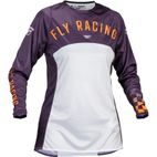 Camiseta mujer FLY RACING Lite - Deep Purple / Blanco / Neon Coral - motoscamaralweb.com