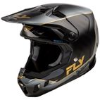 Casco FLY RACING Formula CC L.E. Underglow - Negro / Gris / Oro- motos