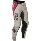 Pantalón FLY RACING Lite S.E. Vice - Gris claro / Rosa / Coral - motoscamaralweb.com