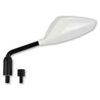 Retrovisor izquierdo universal V PARTS con adaptadores blanco - motoscamaralweb.com