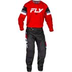 Pantalón infantil FLY RACING Kinetic Prix - Rojo / Gris / Blanco - motoscamaralweb.com