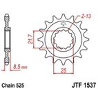 Piñón con goma anti-ruido JT SPROCKETS acero 1537 - 525 - motoscamaralweb.com