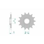 Piñón AFAM acero estándar 21510 - Paso 520 - motoscamaralweb.com