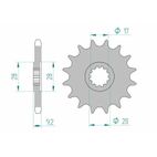 Piñón AFAM acero estándar 94121 - Paso 428 - motoscamaralweb.com