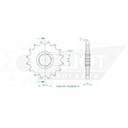 Piñón ESJOT acero 50-29018 15 dientes - motoscamaralweb.com