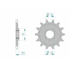 Piñón AFAM acero autolimpiable 22406 - Paso 520 - motoscamaralweb.com