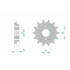 Piñón AFAM acero estándar 52608 - Paso 525 - motoscamaralweb.com