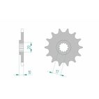 Piñón AFAM acero estándar 64201 - Paso 520 - motoscamaralweb.com