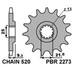 Piñón PBR acero estándar 2273 - 520 - motoscamaralweb.com