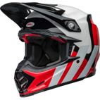 Casco BELL Moto-9S Flex - Hello Cousteau Stripes Gloss White/Red - motoscamaralweb.com
