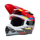 Casco BELL Moto-9S Flex - Renen Nova Gloss Black/Red - motoscamaralweb.com