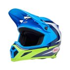Casco BELL MX-9 Mips - Jackal Gloss Blue/Hi-Viz Yellow - motoscamaralweb.com