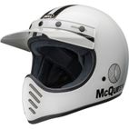 Casco BELL Moto-3 - Steve McQueen Gloss White/Black - motoscamaralweb.com