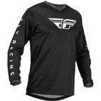 FLY RACING F-16 Jersey Black/White 2X - motoscamaralweb.com