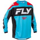Camiseta FLY RACING F-16 - Azul claro / Rojo / Negro - motoscamaralweb.com