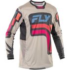 Camiseta FLY RACING Lite S.E. Vice - Gris claro / Rosa / Coral - motoscamaralweb.com