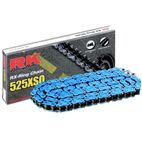 Cadena RK FB525XSO con 110 eslabones azul - motoscamaralweb.com