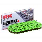 Cadena RK FG520MXZ4 con 114 eslabones verde - motoscamaralweb.com