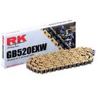 Cadena RK GB520EXW con 100 eslabones oro - motoscamaralweb.com