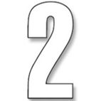 Numeros de carrera blanco - Pack de 3 uds Blackbird Crystal 5027/10/2 - motoscamaralweb.com