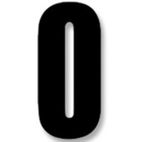 Numeros de carrera negro - Pack de 3 uds Blackbird Crystal5027/20/0 - motoscamaralweb.com