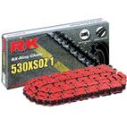 Cadena RK FR530XSOZ1 con 114 eslabones rojo - motoscamaralweb.com