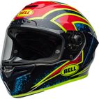 Casco BELL Race Star DLX Flex - Xenon Gloss Blue/Retina - motoscamaralweb.com