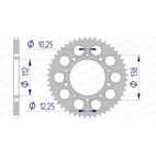 Corona AFAM aluminio ultraligera 11509 - Paso 520 - motoscamaralweb.com