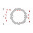 Corona AFAM acero estándar 12407 - Paso 520 - motoscamaralweb.com