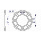 Corona AFAM aluminio ultraligera autolimpiable 15104 - Paso 428 - motoscamaralweb.com