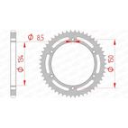 Corona AFAM acero estándar 16203 - Paso 428 - motoscamaralweb.com