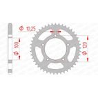 Corona AFAM acero estándar 35800 - Paso 525 - motoscamaralweb.com