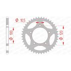 Corona AFAM acero estándar 35801 - 520 - motoscamaralweb.com