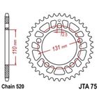 Corona JT 75 de aluminio con 45 dientes - motoscamaralweb.com
