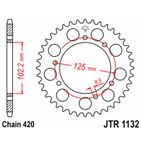 Corona JT SPROCKETS acero estándar 1132 - Paso 420 - motoscamaralweb.com