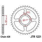 Corona JT SPROCKETS acero estándar 1221 - Paso 428 - motoscamaralweb.com