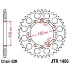 Corona JT SPROCKETS acero estándar 1486 - Paso 520 - motoscamaralweb.com