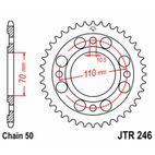 Corona JT 246 de acero con 36 dientes - motoscamaralweb.com