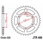 Corona JT SPROCKETS acero estándar 486 - Paso 520 - motoscamaralweb.com