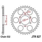 Corona JT SPROCKETS acero estándar 827 - Paso 532 - motoscamaralweb.com