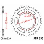 Corona JT SPROCKETS acero estándar 855 - Paso 520 - motoscamaralweb.com