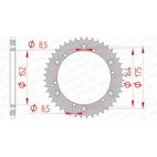 Corona AFAM acero estándar 12500 - Paso 520 - motoscamaralweb.com