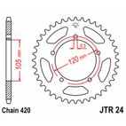 Corona JT SPROCKETS acero estándar 24 - Paso 420 - motoscamaralweb.com