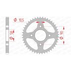 Corona AFAM acero estándar 10223 - Paso 428 - motoscamaralweb.com