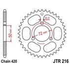 Corona JT 216 de acero con 37 dientes - motoscamaralweb.com
