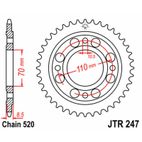 Corona JT SPROCKETS acero estándar 247 - Paso 520 - motoscamaralweb.com